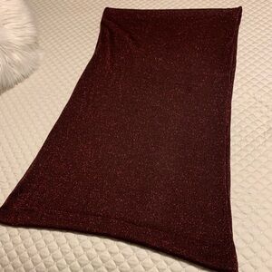 Sparkling Burgundy Circular Scarf